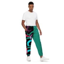 Dirty All over Track Pants_Teal